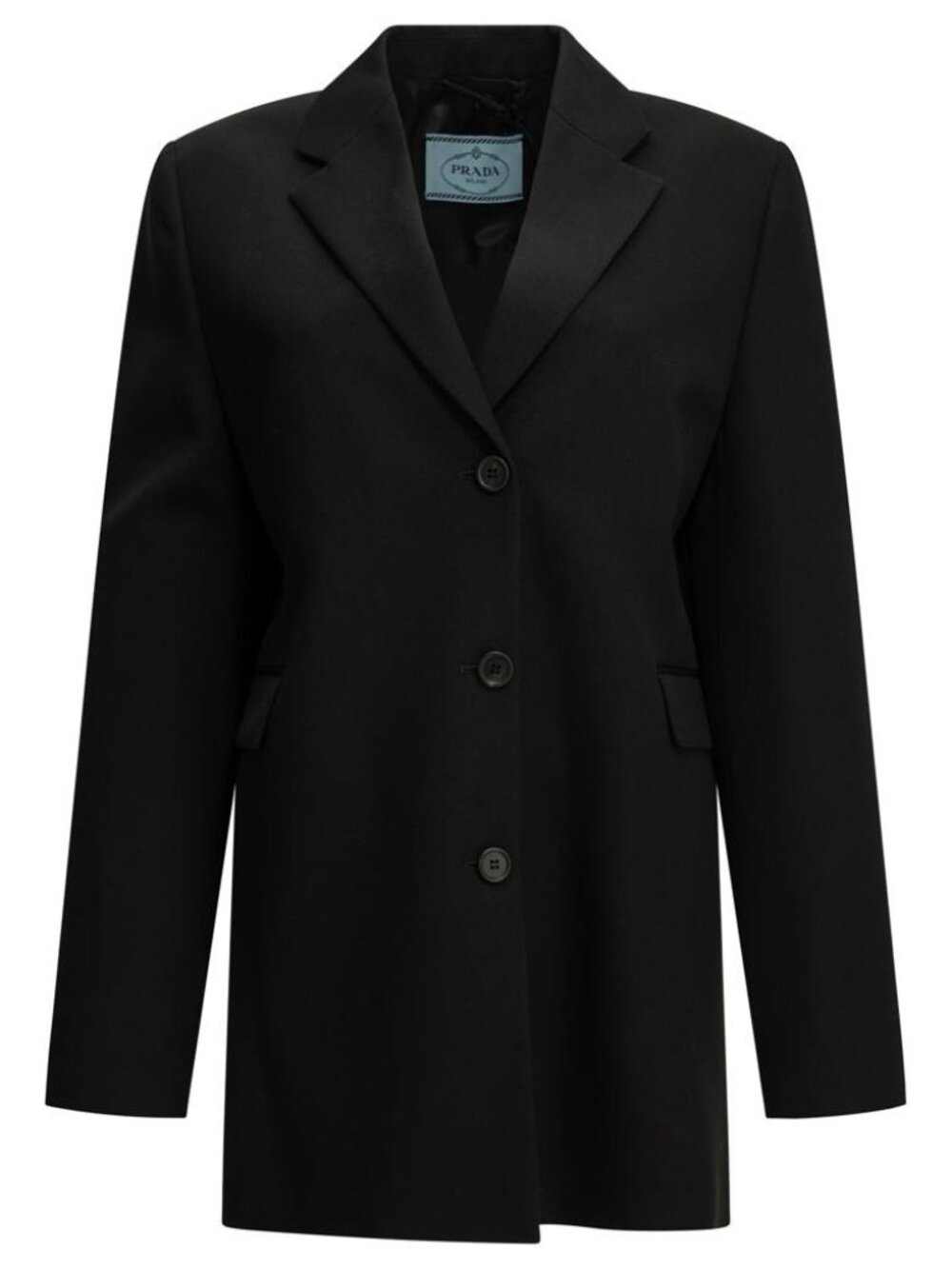 Prada Single-Breasted Wool Blazer Tag Size 42 Women